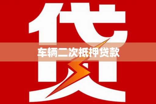 滨海车辆二次抵押贷款