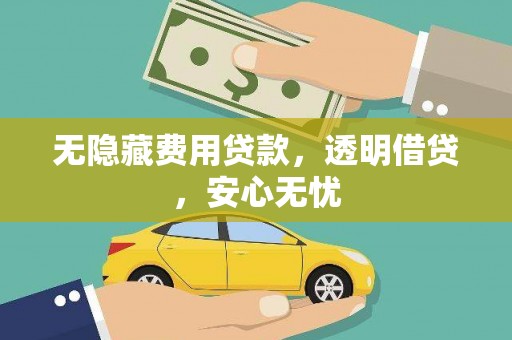 滨海无隐藏费用贷款，透明借贷，安心无忧