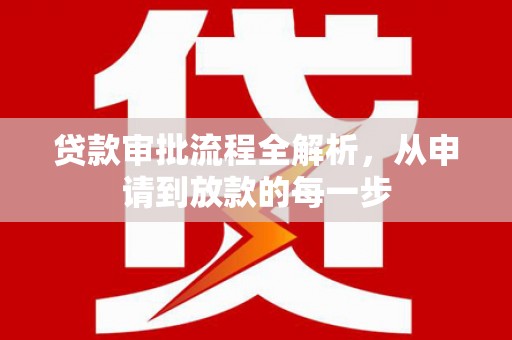 滨海贷款审批流程全解析，从申请到放款的每一步