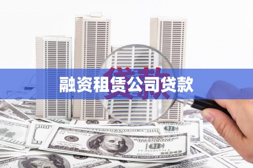 滨海融资租赁公司贷款