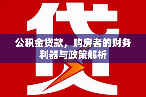 滨海公积金贷款，购房者的财务利器与政策解析