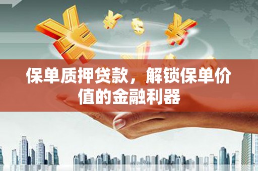 滨海保单质押贷款，解锁保单价值的金融利器