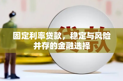 滨海固定利率贷款，稳定与风险并存的金融选择