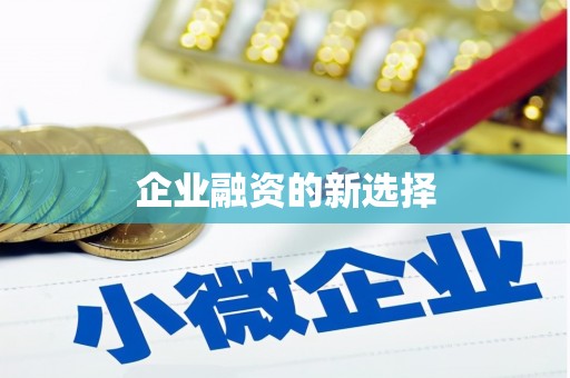滨海企业融资的新选择