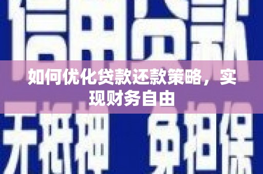 滨海如何优化贷款还款策略，实现财务自由