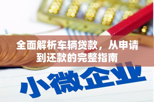 滨海全面解析车辆贷款，从申请到还款的完整指南