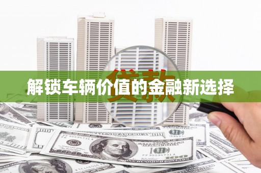 滨海解锁车辆价值的金融新选择