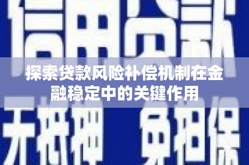 滨海探索贷款风险补偿机制在金融稳定中的关键作用