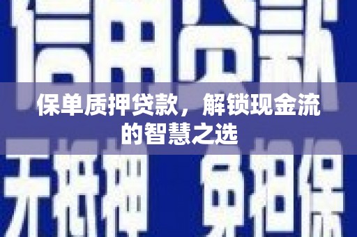 滨海保单质押贷款，解锁现金流的智慧之选