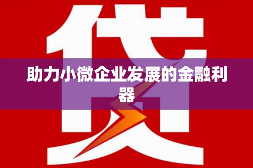 滨海助力小微企业发展的金融利器