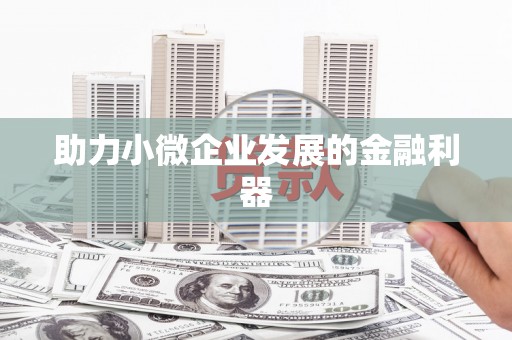 滨海助力小微企业发展的金融利器