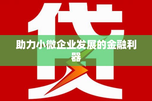 滨海助力小微企业发展的金融利器