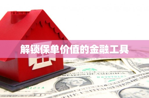 滨海解锁保单价值的金融工具