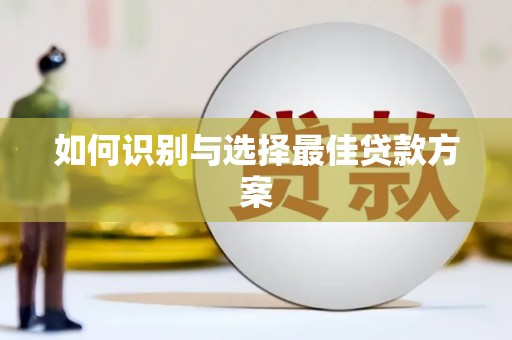 滨海如何识别与选择最佳贷款方案