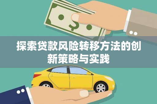 滨海探索贷款风险转移方法的创新策略与实践